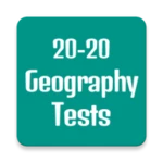 20-20 geography quiz android application logo